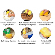 Load image into Gallery viewer, One&amp;Done™ 3-in-1 Premium Silicone Kitchen Sponge (2 Pack)
